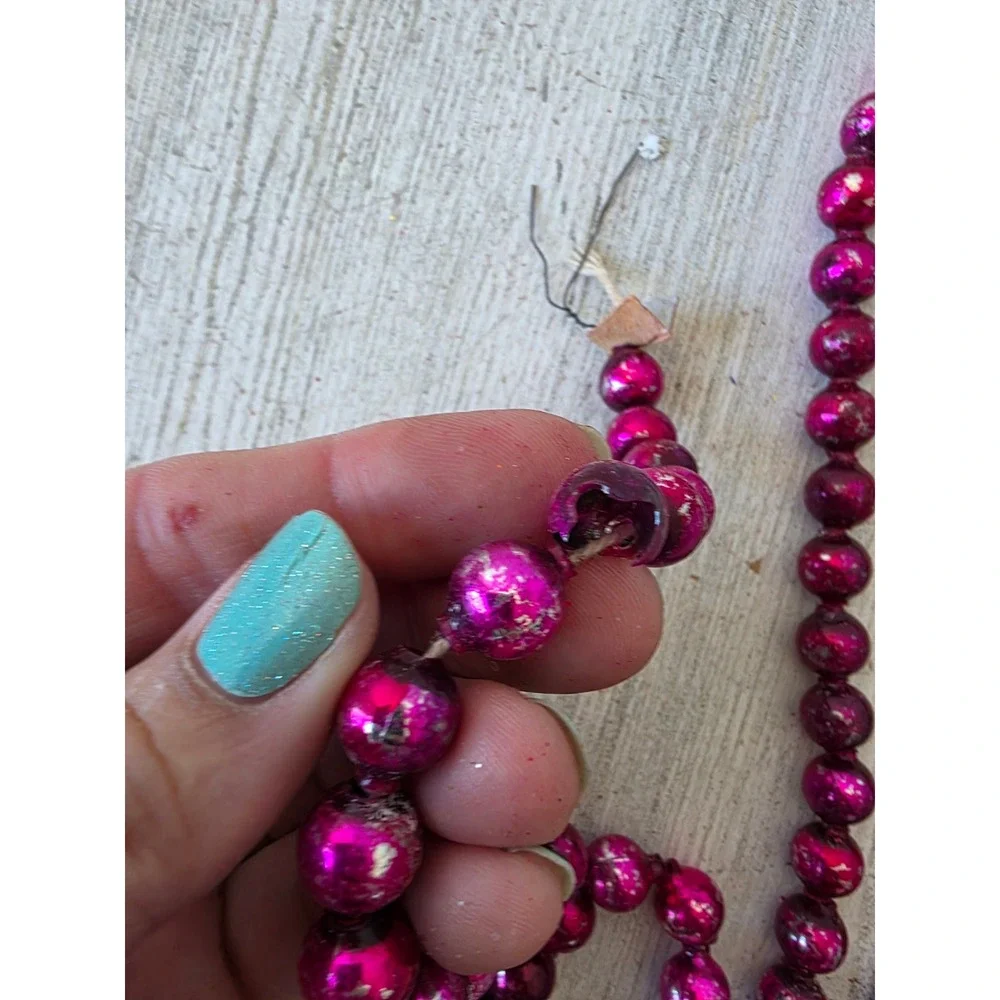Antique purple mercury glass Garland 108